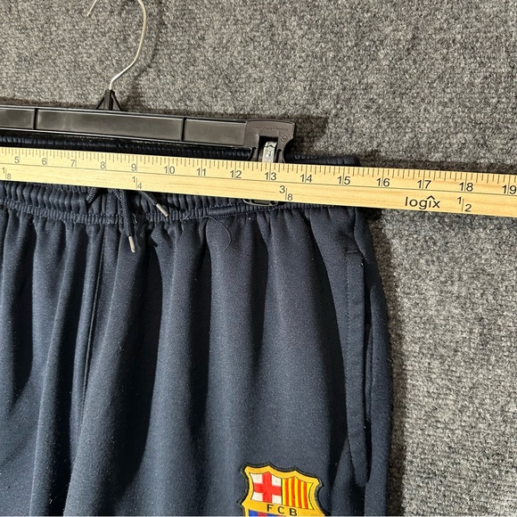 FC Barcelona Joggers Sweatpants Mens Size XL Navy Blue Tapered Soccer Futbol - Picture 5 of 12